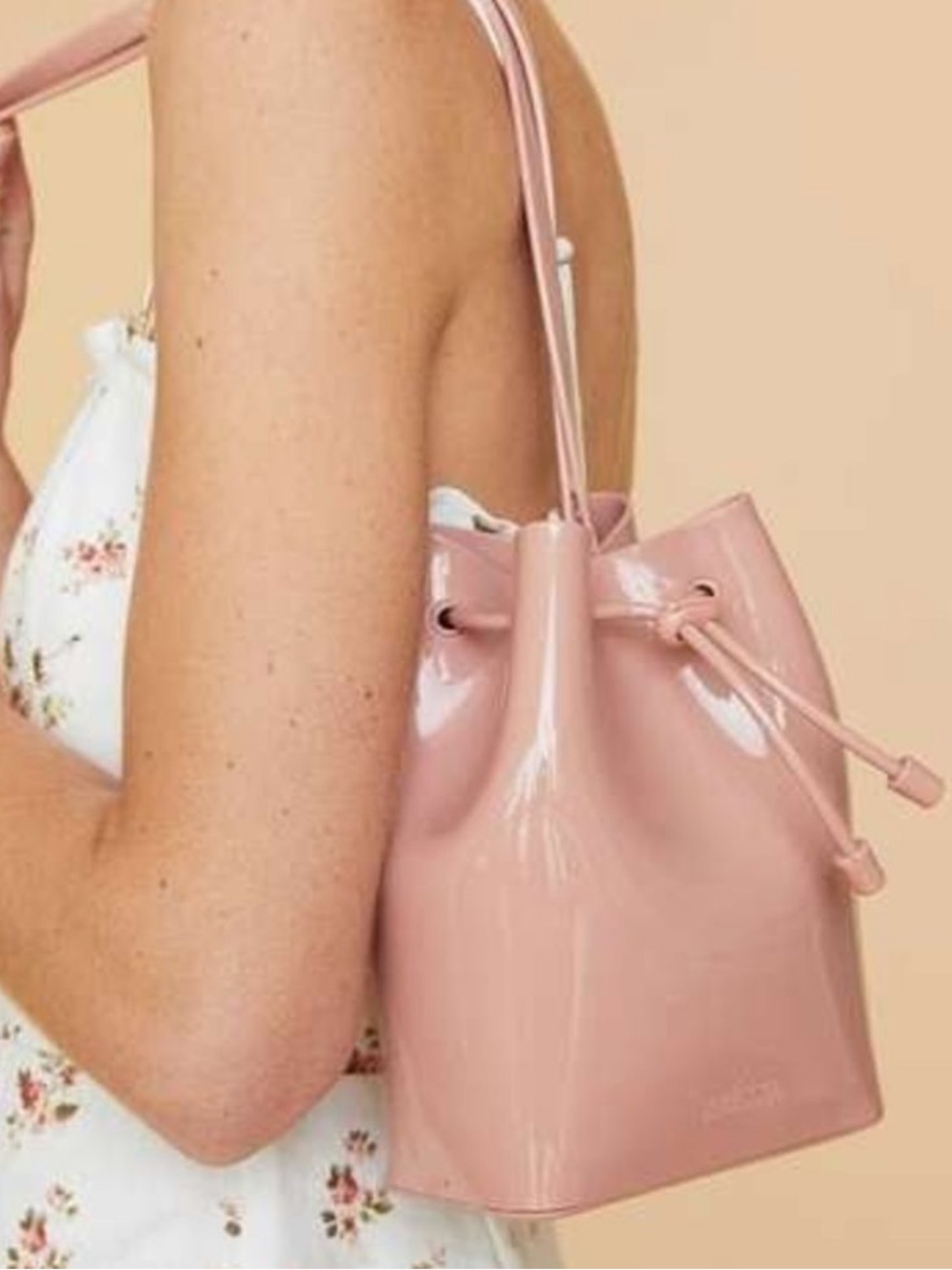 Melissa Mini Crossbody Sac Bag, Bucket Bag, Color Rose